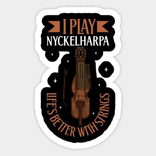 I play Nyckelharpa Sticker